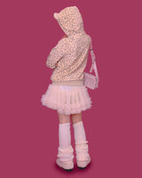 mimi leopard bear hood zip-rp (기모)