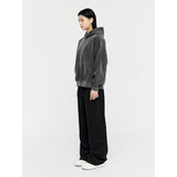 クラシックフーディー - Washed Black