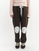 Fluffy Jogger Pants (Brown)