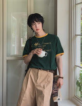 Sandry Think リンガー半袖Tシャツ