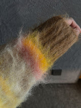 2 Low Multi Border Shaggy Knit (2color)