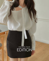 [MADE] Pure Drape Tie Blouse