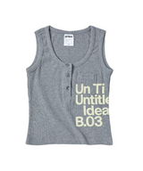 Untitled Henley Tank Top Gray