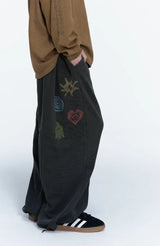26FW★ Ethnic Symbol Pigment Sweatpants