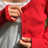 [MADE] Netty V-Neck Slim Fit Punching Summer Knit Cardigan (2 Colors)