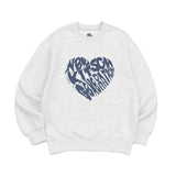 VINT HEART LOGO SWEATSHIRTS-LIGHT MELANGE