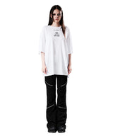 NO.122 BAR CODE T-SHIRT WHITE