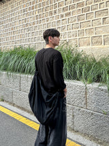 ハクウォッシングワイドデニムパンツ