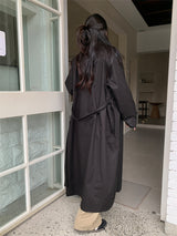 HIGH NECK MAXI TRENCH COAT (3C)