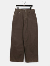 Bino back button Wide cotton pants