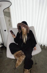 Baby Fur hood zip up