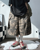 WINGS🪽 RIVET CAMOUFLAGE BERMUDA🩶💚💙🖤2COLOR