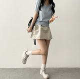 Selling round short sleeve knit