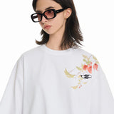 フローラルブランチプリンティドTシャツ