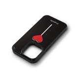 【MADE】heart lollipop Epoxy Black Bumper phonecase