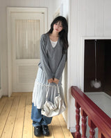 Rinko Dot Frill Chiffon Skirt