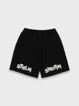 アップリケショーツ - BLACK