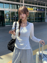 ディゴ シースルー サイド ツーボタン Tシャツ