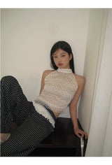 high striped wide slacks