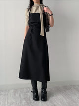 Halter Neck A-Line Long One-Piece