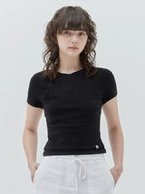 KIRSH プレーンダブルレイヤードTシャツ 【ブラック】