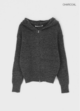 [MADE] Cyro Bokashi Knit Hooded Zip-up