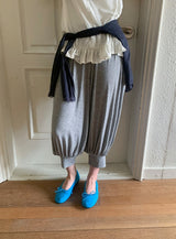 Yomyo Three Quarter Shirring Jogger Banding Pants