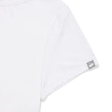 KIRSH LETTERING SLIM FIT T-SHIRT [WHITE]