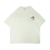 PEANUT STAIN - Invasion Ivory Wide Shoulder Oversized Tshirt