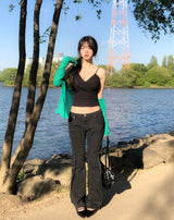 Roen Ribbed Lace With Cup Sleeveless