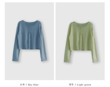 Setter Linen Crop Knit Cardigan / 9 colors