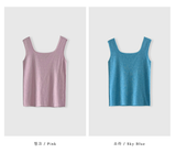 Kes Square Neck Wool Sleeveless Knit / 5 colors