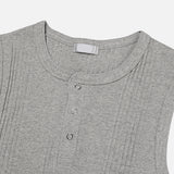 No.1311 snap henryneck sleeveless (3color)
