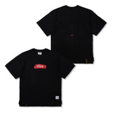 STGM ペイントオーバーサイズショートスリーブTシャツ ブラック/ ホワイト