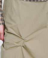 Twisted Check High-neck Top _ BEIGE