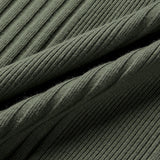 Overlock Henley Neck Knit Long Sleeve 4C