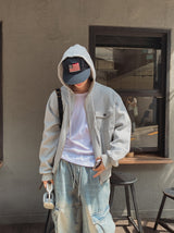 Kuro Trucker Hooded Jacket