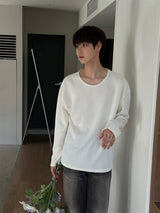 ASCLO Warm Boat Neck Rib Knit T (6color)