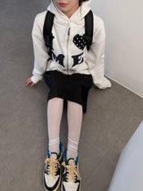 Love me!♥ フードジップアップ (2color)