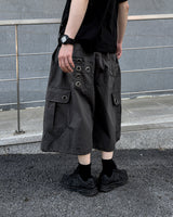Aver Eyelet Cargo Bermuda Pants