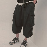 street shape capri shorts_black