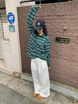 スラブピンタックワイドジーンズ (3C)