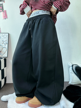 BELT SNAP POINT BALLOON TRAINING PANTS 🩶🖤🤍3COLOR