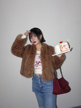 シャドウファージャケット (IVORY, BROWN 2COLORS!)