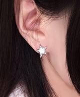 ホワイトスターキュービックピアス