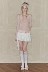SWAN SKIRT white