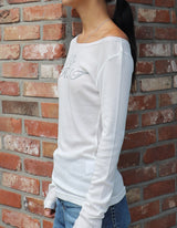 ソーワットロングスリーブTシャツ(WHITE)