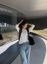 Take Modal Round Long Sleeve T-shirt / 4 colors