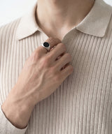 NR-303 Round Onyx Signet Surgical Ring