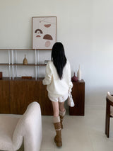 [UNISEX] Cloudy Season Overfit Angora Crewneck Long Sleeve Knit (7 colors)